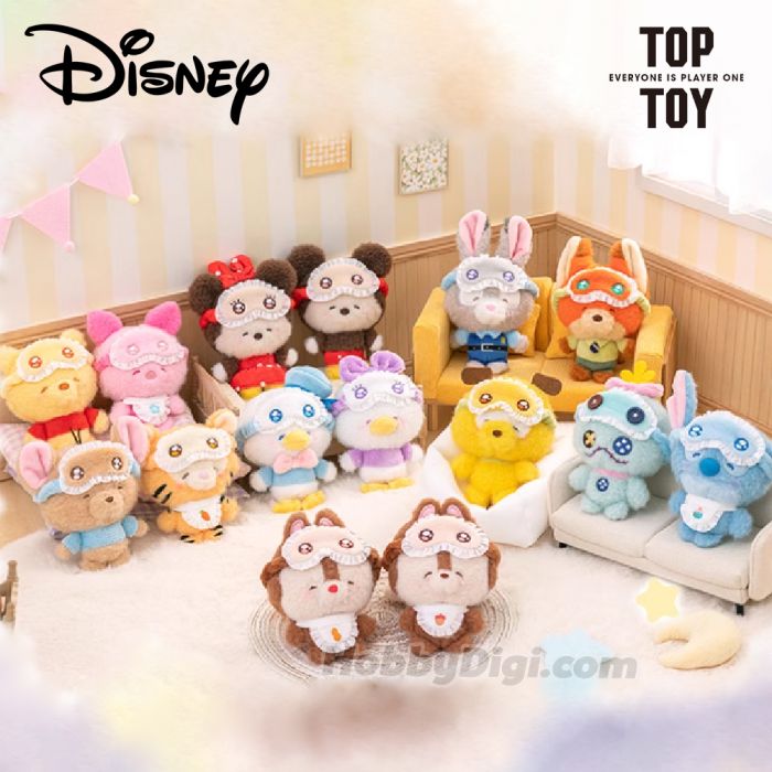 TOP TOY 盲盒手辦 - 迪士尼 眯眯眼睡衣毛絨公仔系列