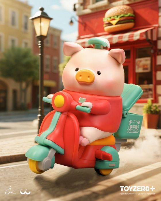 ToyZeroPlus 盲盒手辦 - 罐頭豬LuLu豬 漢堡急送可動系列